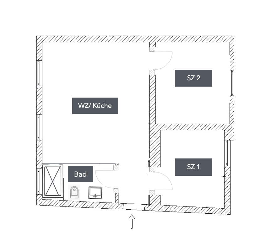 1 bedroom with open-plan kitchen flat to rent, 50 m², Krefeld, North Rhine-Westphalia 1 bedroom with open-plan kitchen flat to rent, 50 m², Krefeld, North Rhine-Westphalia