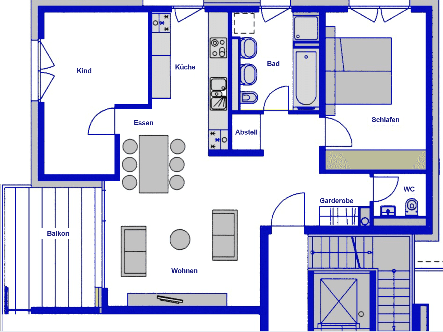 2 bedroom with open-plan kitchen flat to rent, 85 m², Stuttgart, Baden-Württemberg 2 bedroom with open-plan kitchen flat to rent, 85 m², Stuttgart, Baden-Württemberg
