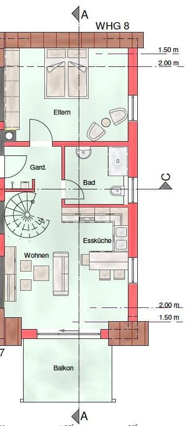 3 bedroom flat to rent, 74 m², Crailsheimer Str. 2, Frankenhardt, Baden-Württemberg 3 bedroom flat to rent, 74 m², Crailsheimer Str. 2, Frankenhardt, Baden-Württemberg