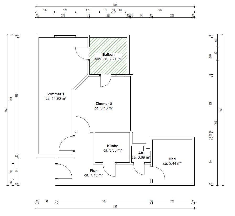 2 bedroom flat for sale, 44 m², Mannheim, Baden-Württemberg 2 bedroom flat for sale, 44 m², Mannheim, Baden-Württemberg