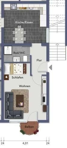 2 bedroom flat to rent, 45 m², Uhingen, Baden-Württemberg 2 bedroom flat to rent, 45 m², Uhingen, Baden-Württemberg