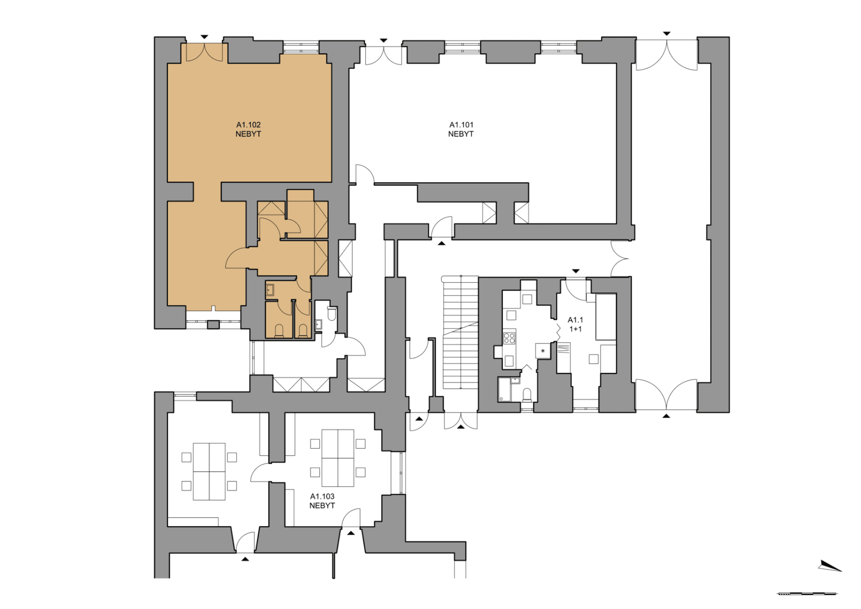non-residential property to rent, 85 m², Karlínské náměstí, Prague, Prague non-residential property to rent, 85 m², Karlínské náměstí, Prague, Prague