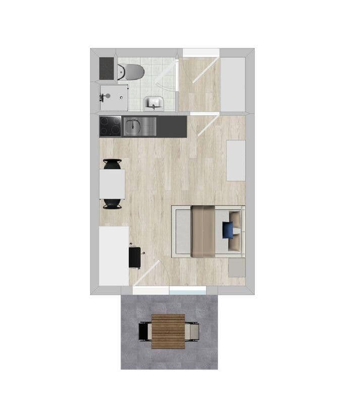 1 bedroom flat to rent, 25 m², Hinter der Saline 4, Lüneburg, Lower Saxony 1 bedroom flat to rent, 25 m², Hinter der Saline 4, Lüneburg, Lower Saxony