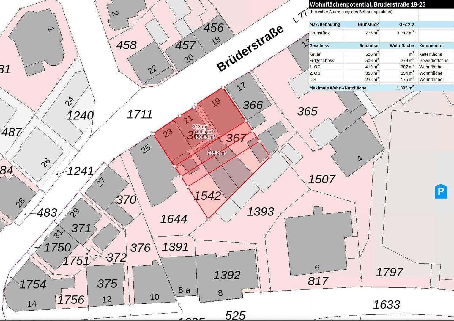 plot for sale, 735 m², Brüderstraße 19-23, Bad Salzuflen, North Rhine-Westphalia plot for sale, 735 m², Brüderstraße 19-23, Bad Salzuflen, North Rhine-Westphalia