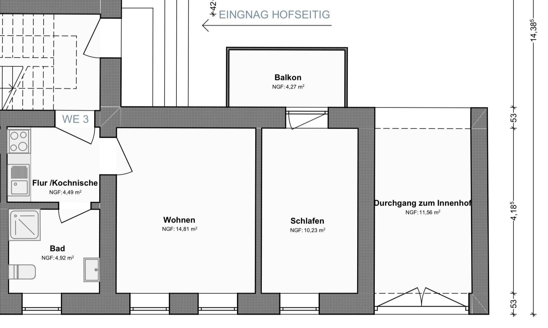 2 bedroom flat to rent, 59 m², Ziegelstraße 47, Dessau-Roßlau, Saxony-Anhalt 2 bedroom flat to rent, 59 m², Ziegelstraße 47, Dessau-Roßlau, Saxony-Anhalt