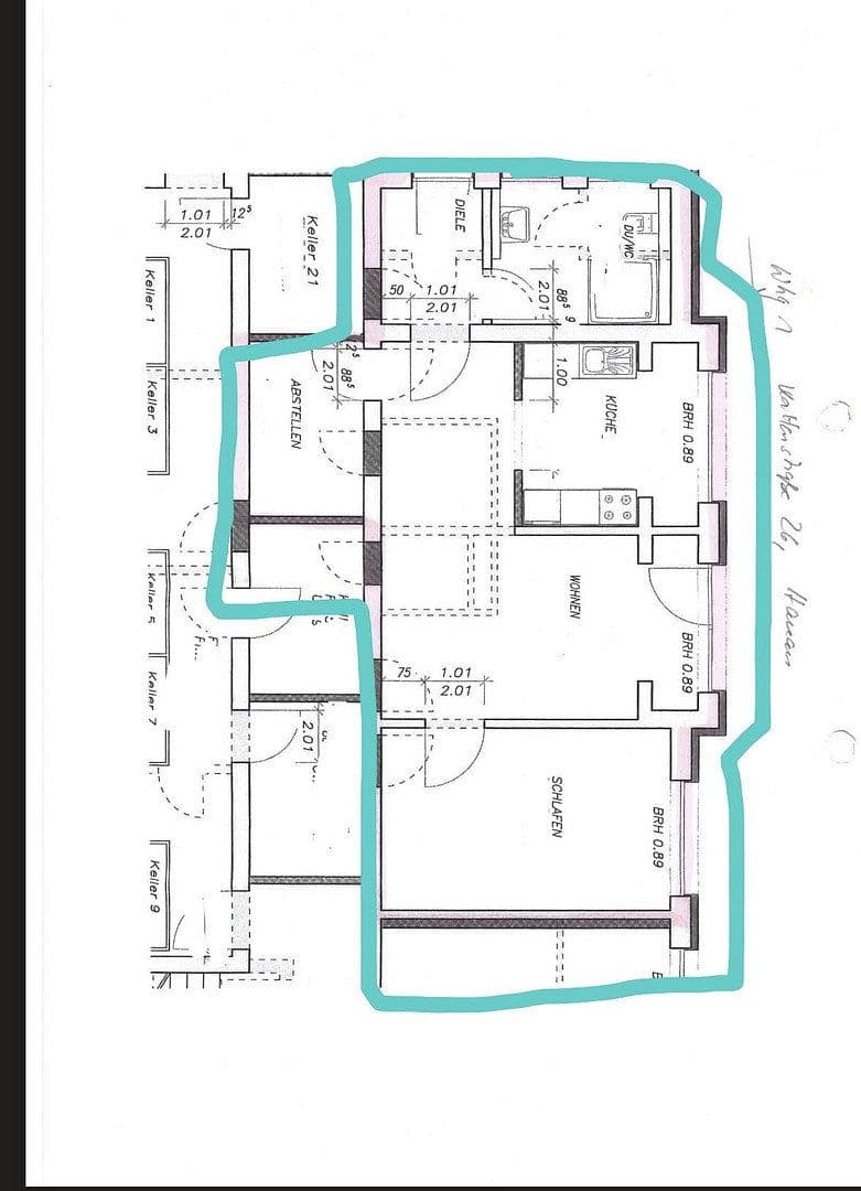 3 bedroom flat to rent, 79 m², Kattenstraße 26, Hanau, Hesse 3 bedroom flat to rent, 79 m², Kattenstraße 26, Hanau, Hesse