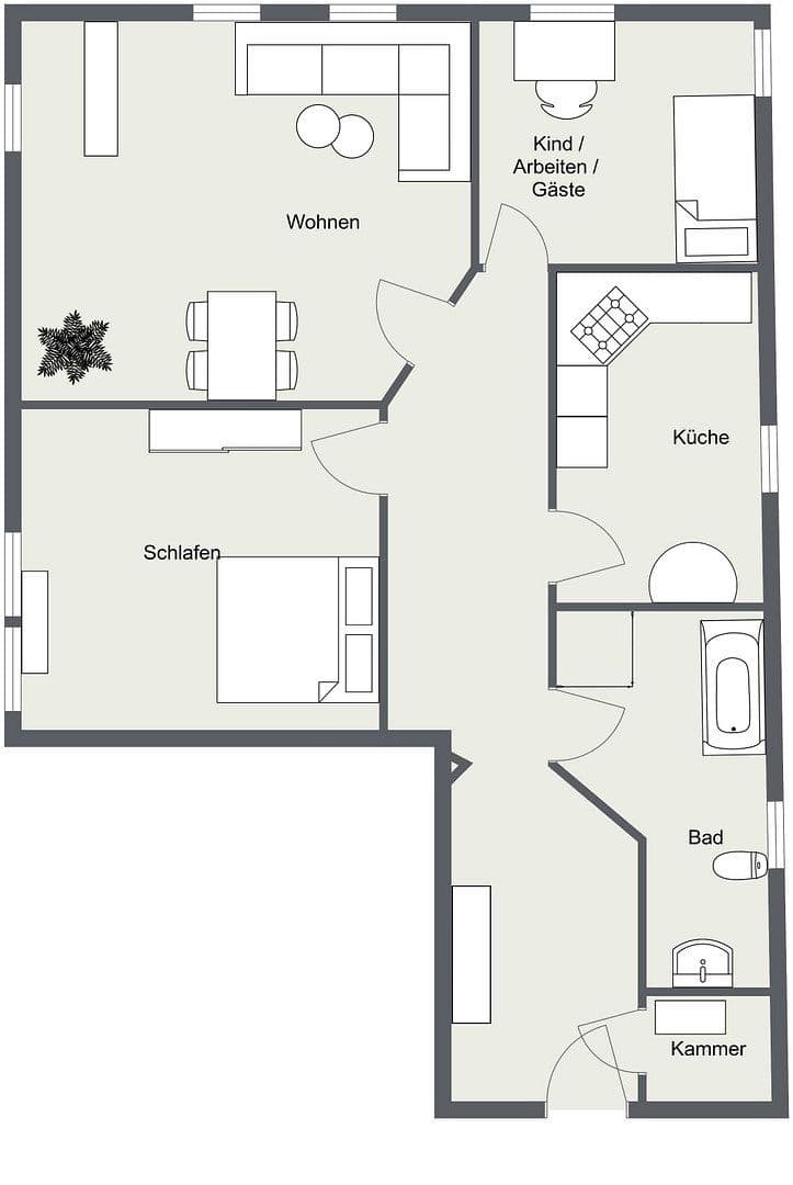 3 bedroom flat to rent, 81 m², Dorfstraße 25, Moisburg, Lower Saxony 3 bedroom flat to rent, 81 m², Dorfstraße 25, Moisburg, Lower Saxony