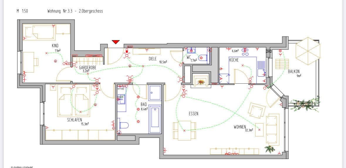 3 bedroom flat to rent, 92 m², Frankfurt am Main, Hesse 3 bedroom flat to rent, 92 m², Frankfurt am Main, Hesse