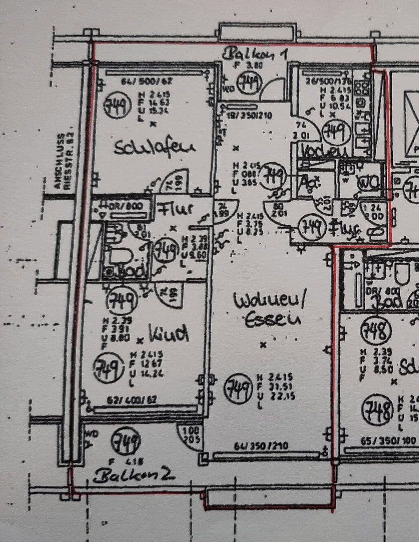 3 bedroom flat to rent, 87 m², Riesstraße 84, München, Bavaria 3 bedroom flat to rent, 87 m², Riesstraße 84, München, Bavaria