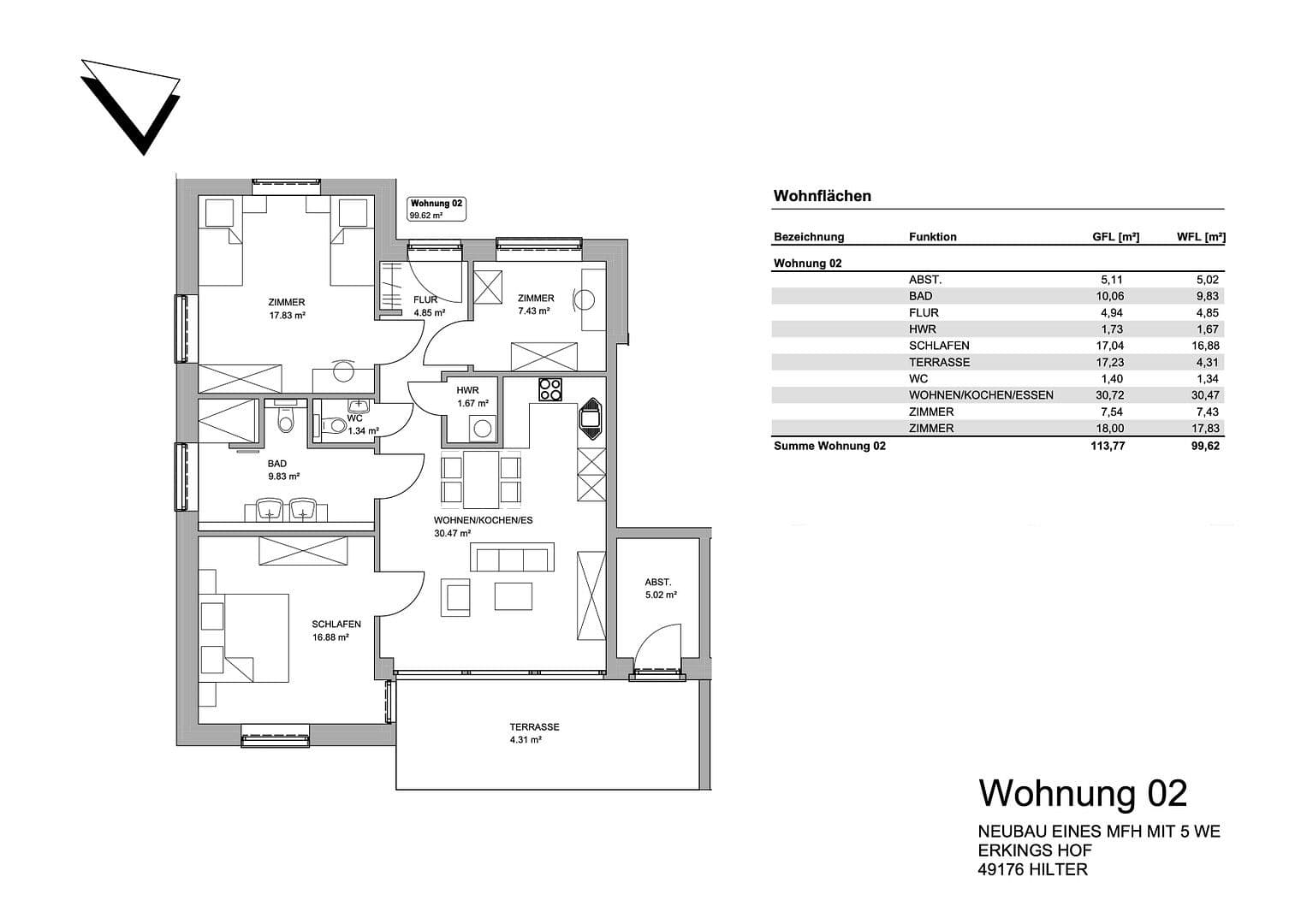 4 bedroom flat for sale, 100 m², Erkings Hof 2, Hilter, Lower Saxony 4 bedroom flat for sale, 100 m², Erkings Hof 2, Hilter, Lower Saxony