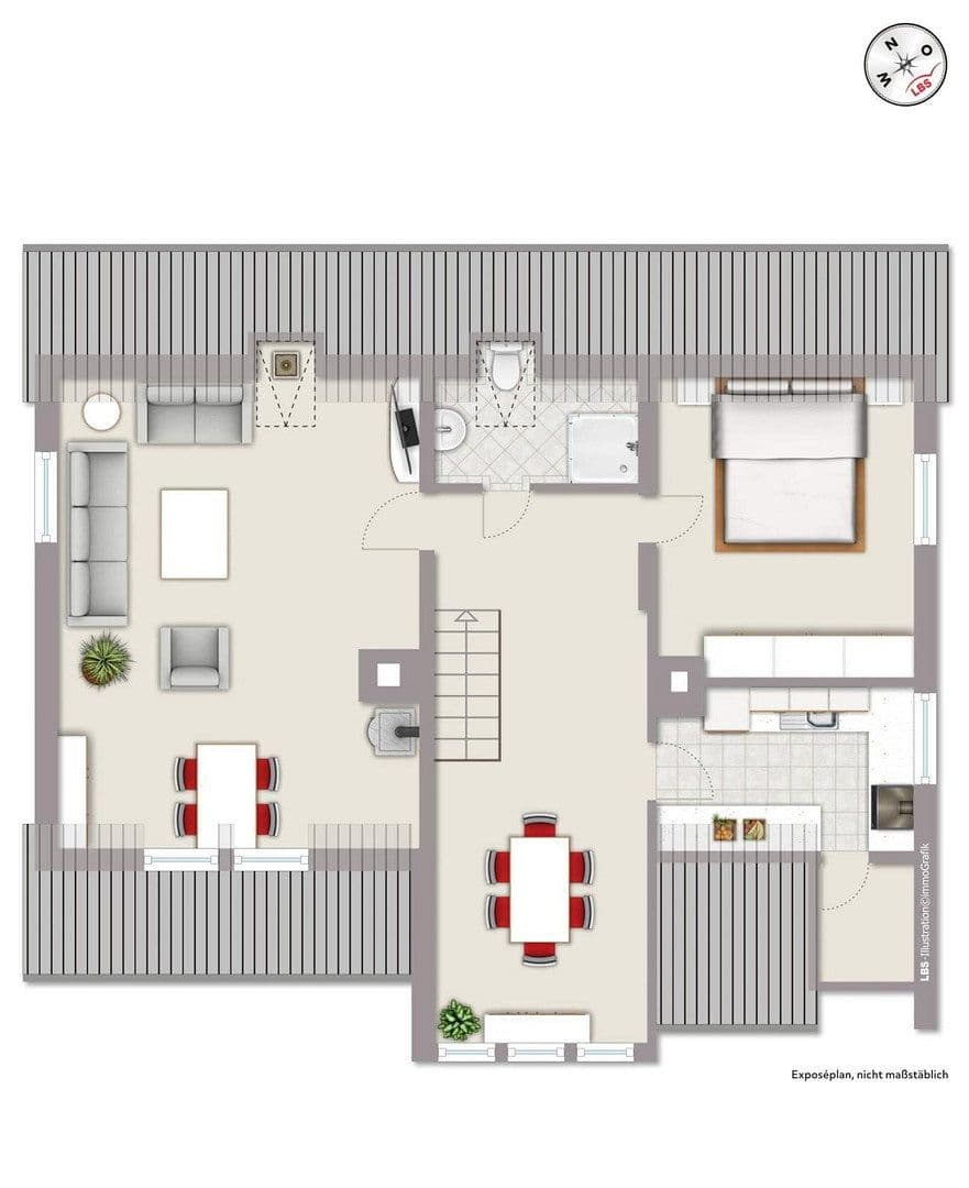 4 bedroom with open-plan kitchen flat to rent, 150 m², Bischofsthal Str. 14, Langelsheim, Lower Saxony 4 bedroom with open-plan kitchen flat to rent, 150 m², Bischofsthal Str. 14, Langelsheim, Lower Saxony