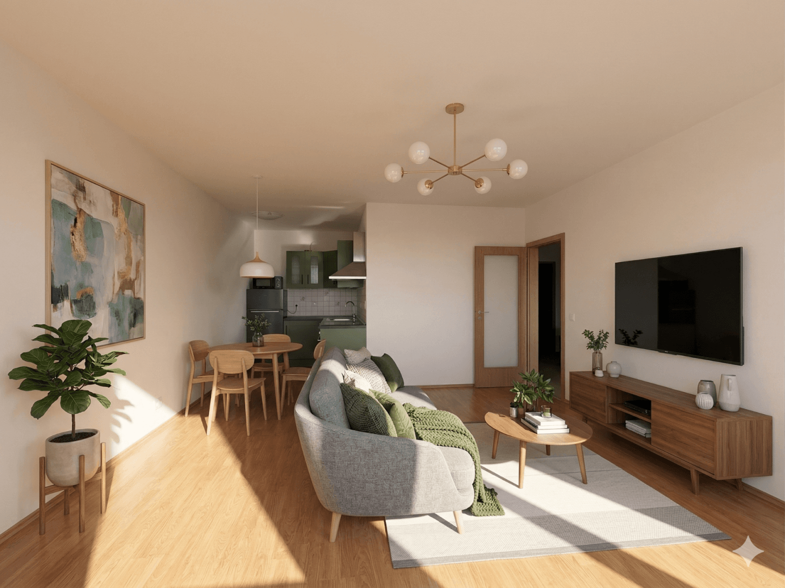 1 bedroom with open-plan kitchen flat to rent, 54 m², Symfonická, Prague, Prague 1 bedroom with open-plan kitchen flat to rent, 54 m², Symfonická, Prague, Prague