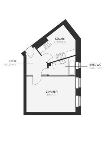 1 bedroom flat to rent, 40 m², Berlin, Berlin 1 bedroom flat to rent, 40 m², Berlin, Berlin
