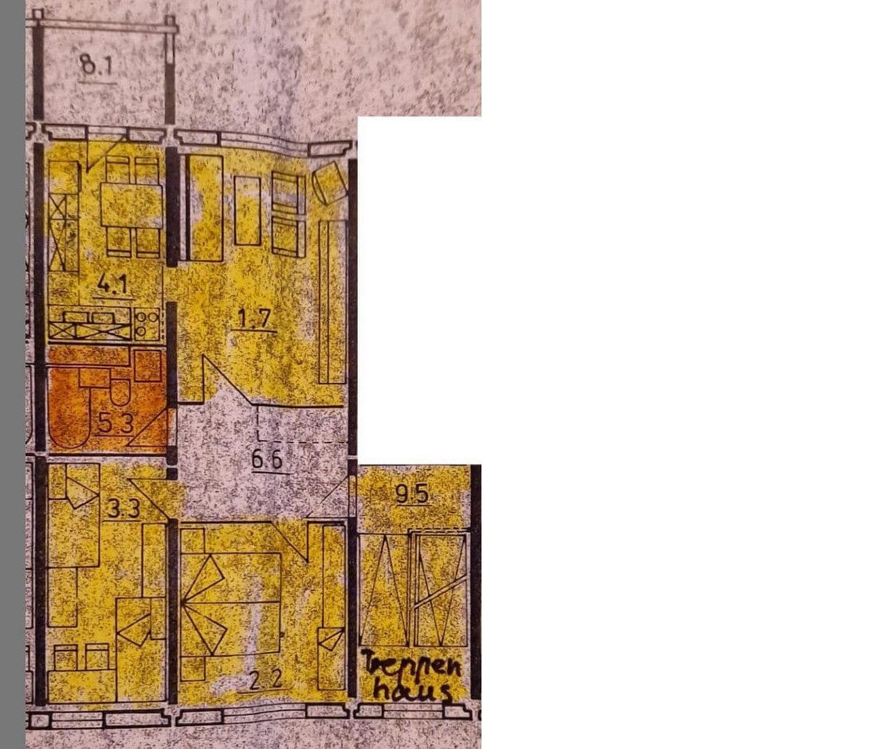 3 bedroom flat to rent, 61 m², Olof-Palme-Str. 15, Rostock, Mecklenburg-Vorpommern 3 bedroom flat to rent, 61 m², Olof-Palme-Str. 15, Rostock, Mecklenburg-Vorpommern