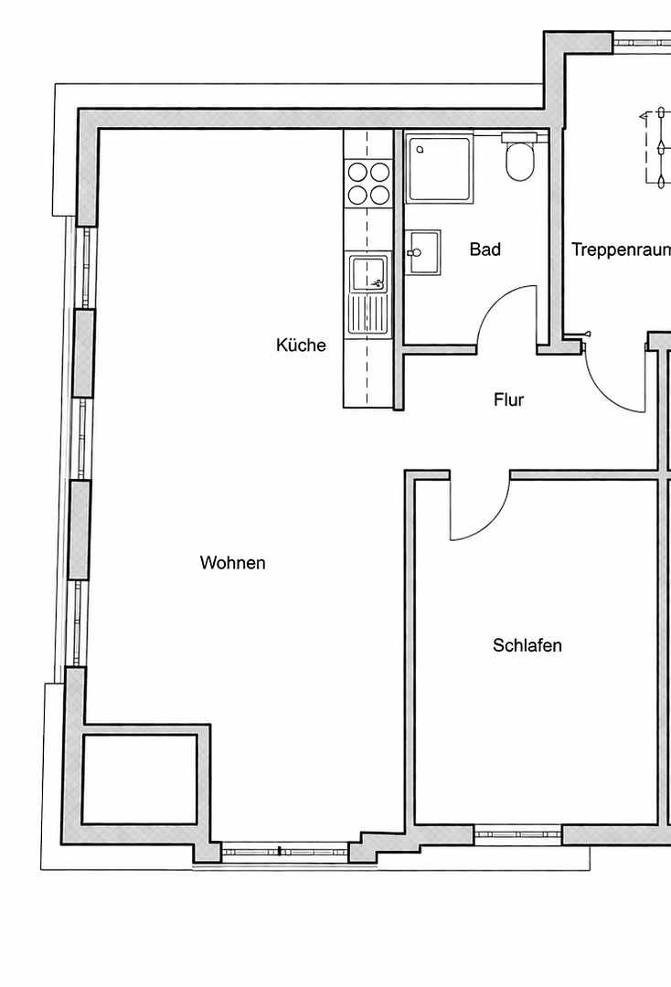 2 bedroom flat to rent, 52 m², Ernst-Cammann Straße 1, Hanover, Lower Saxony 2 bedroom flat to rent, 52 m², Ernst-Cammann Straße 1, Hanover, Lower Saxony