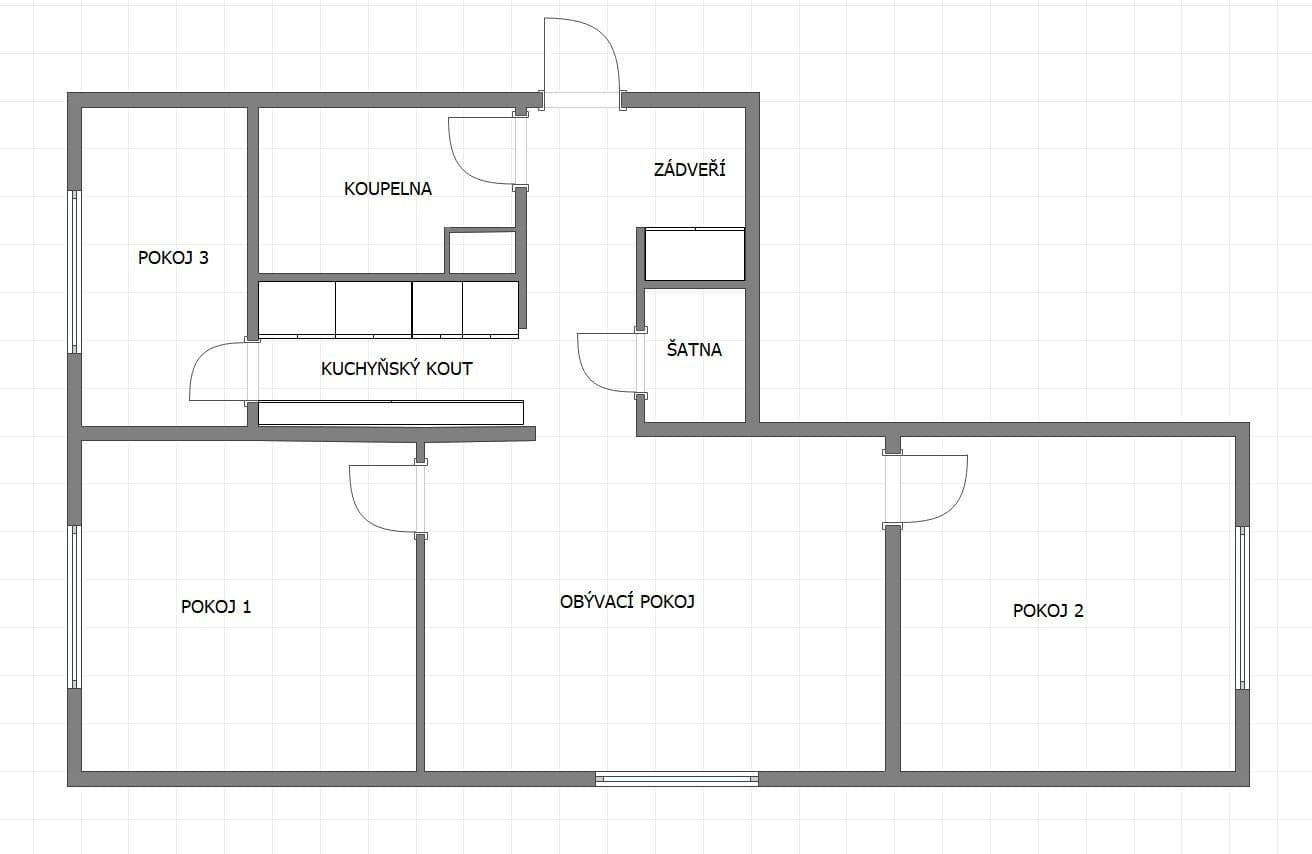 3 bedroom with open-plan kitchen flat for sale, 66 m², Pekárenská, České Budějovice, Jihočeský Region 3 bedroom with open-plan kitchen flat for sale, 66 m², Pekárenská, České Budějovice, Jihočeský Region
