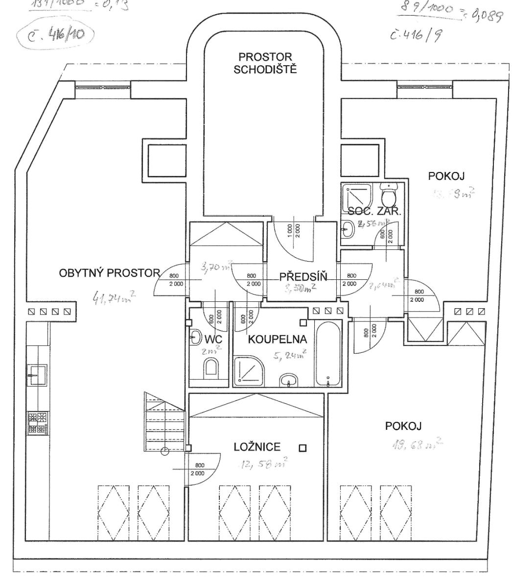 4 bedroom with open-plan kitchen flat for sale, 123 m², Boleslavova, Prague, Prague 4 bedroom with open-plan kitchen flat for sale, 123 m², Boleslavova, Prague, Prague