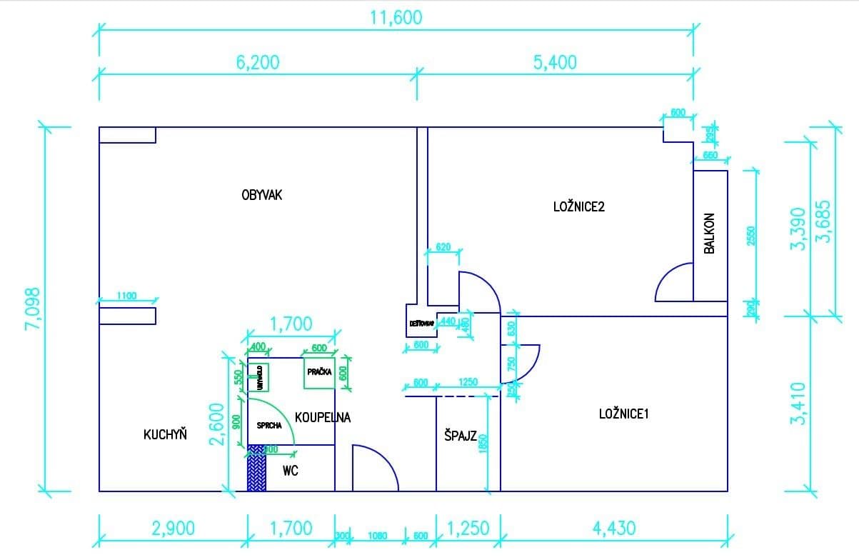2 bedroom with open-plan kitchen flat to rent, 83 m², Grégrova, Kolín, Středočeský Region 2 bedroom with open-plan kitchen flat to rent, 83 m², Grégrova, Kolín, Středočeský Region