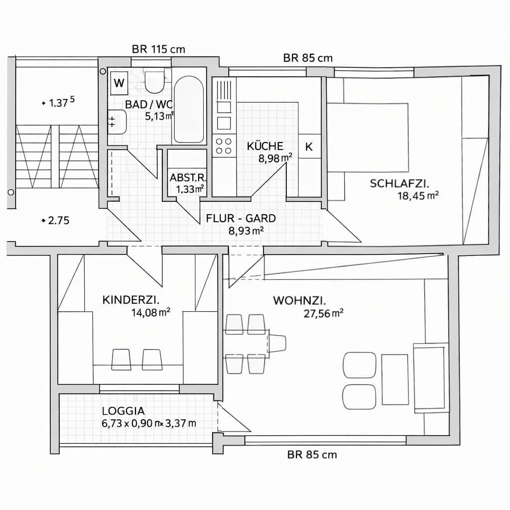 3 bedroom flat for sale, 86 m², Herzogenaurach, Bavaria 3 bedroom flat for sale, 86 m², Herzogenaurach, Bavaria