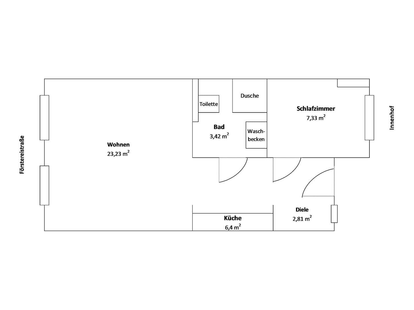 2 bedroom flat for sale, 44 m², Louisenstraße, Dresden, Saxony 2 bedroom flat for sale, 44 m², Louisenstraße, Dresden, Saxony