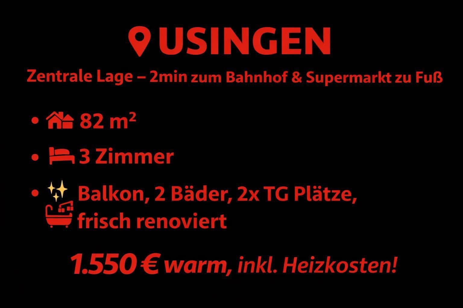 3 bedroom flat to rent, 82 m², Bahnhofstr. 22d, Usingen, Hesse 3 bedroom flat to rent, 82 m², Bahnhofstr. 22d, Usingen, Hesse