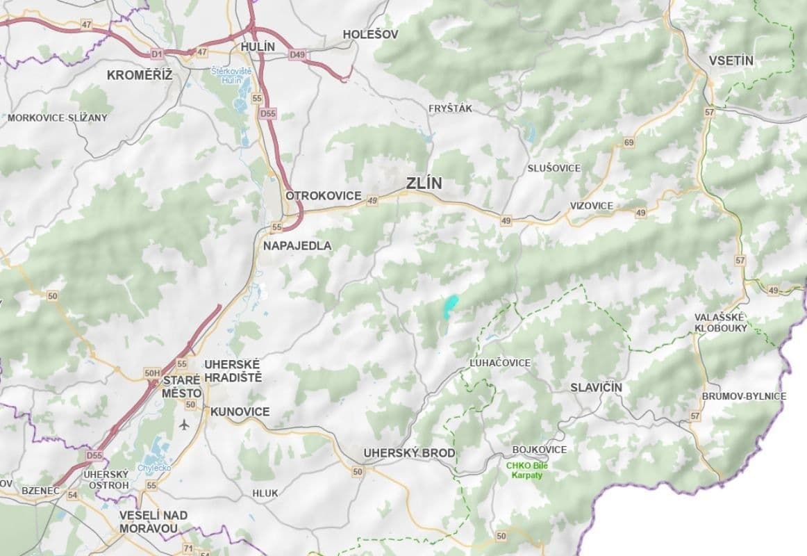 plot for sale, 21,297 m², Ludkovice, Zlínský Region plot for sale, 21,297 m², Ludkovice, Zlínský Region