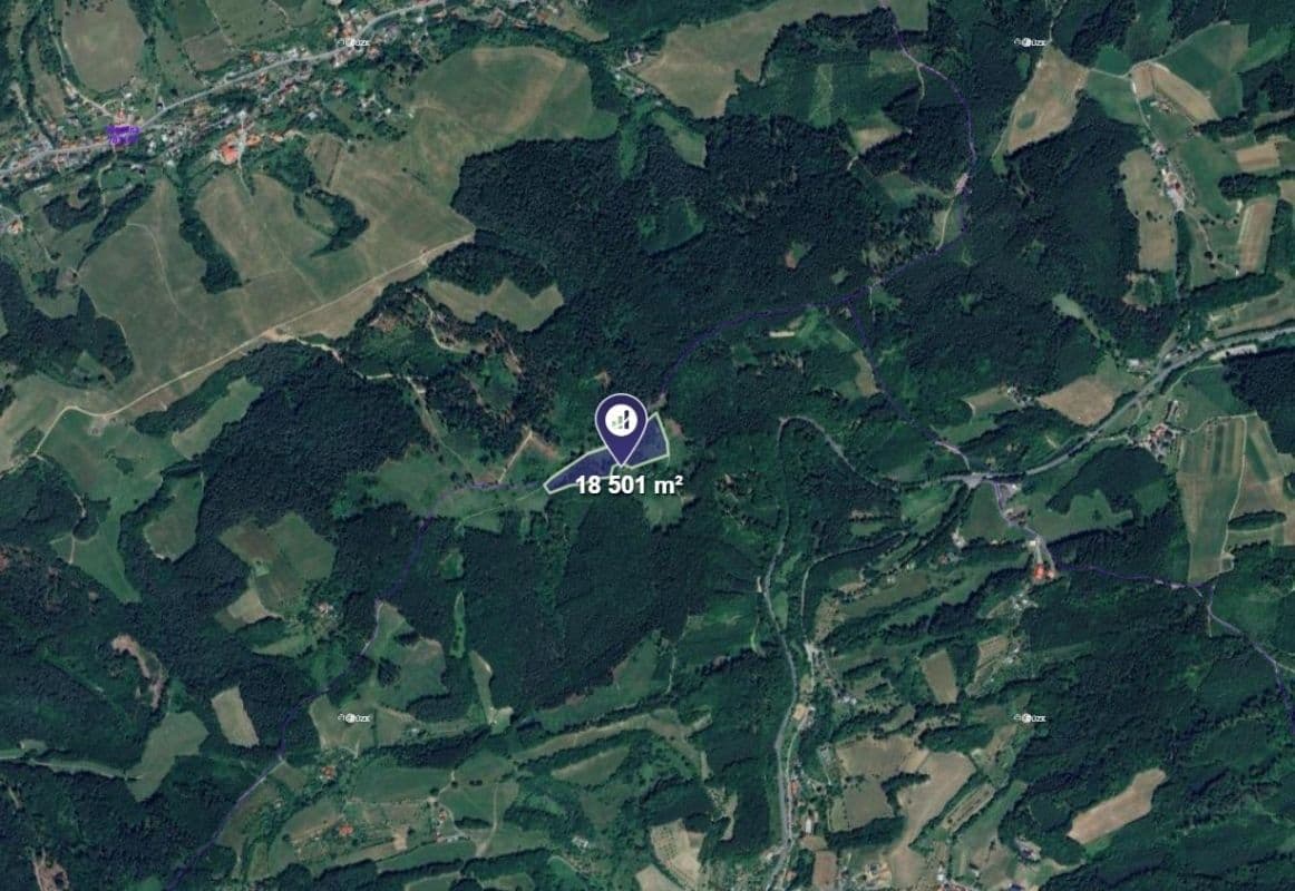 plot for sale, 18,501 m², Jasenná, Zlínský Region plot for sale, 18,501 m², Jasenná, Zlínský Region