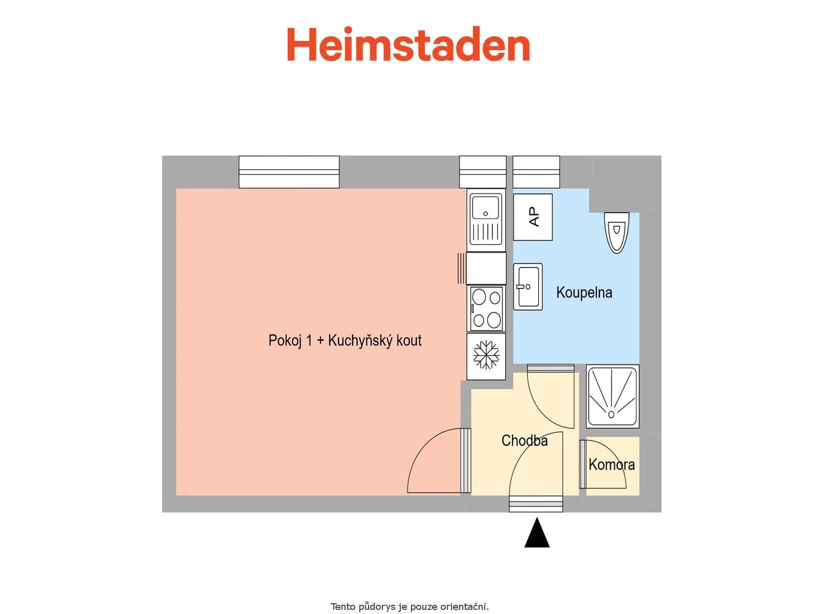 Studio flat to rent, 25 m², Kolmá, Havířov, Moravskoslezský Region Studio flat to rent, 25 m², Kolmá, Havířov, Moravskoslezský Region