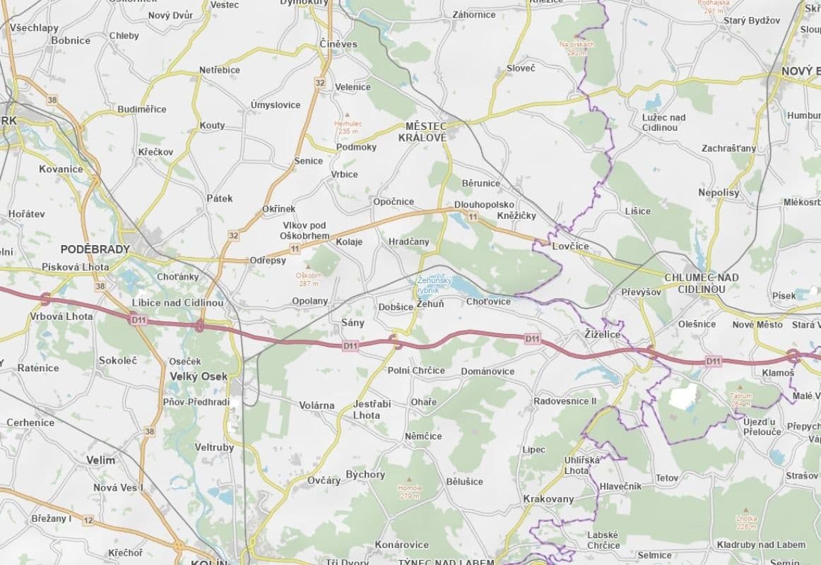 plot for sale, 6,683 m², Žehuň, Středočeský Region plot for sale, 6,683 m², Žehuň, Středočeský Region