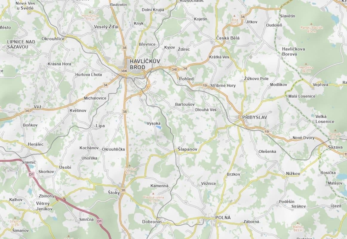 plot for sale, 10,000 m², Vysoká, Vysočina Region plot for sale, 10,000 m², Vysoká, Vysočina Region