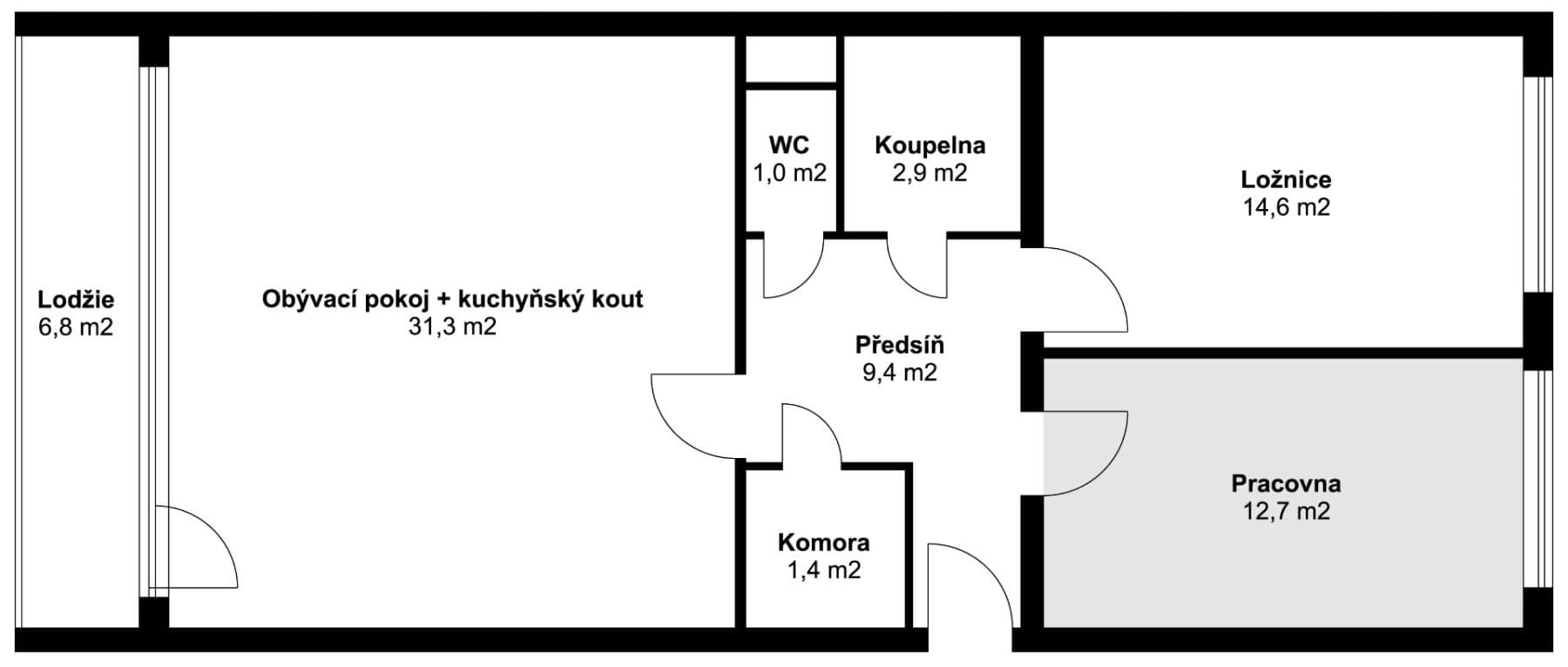 2 bedroom with open-plan kitchen flat to rent, 74 m², Kettnerova, Prague, Prague 2 bedroom with open-plan kitchen flat to rent, 74 m², Kettnerova, Prague, Prague