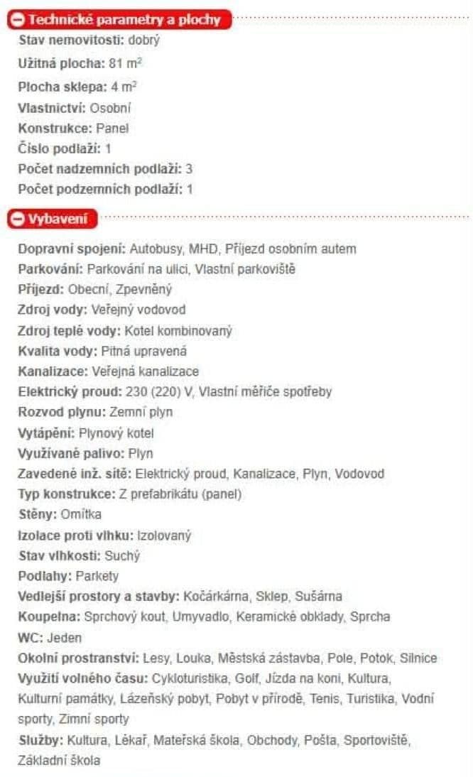 4 bedroom flat for sale, 81 m², 5. května, Plesná, Karlovarský Region 4 bedroom flat for sale, 81 m², 5. května, Plesná, Karlovarský Region