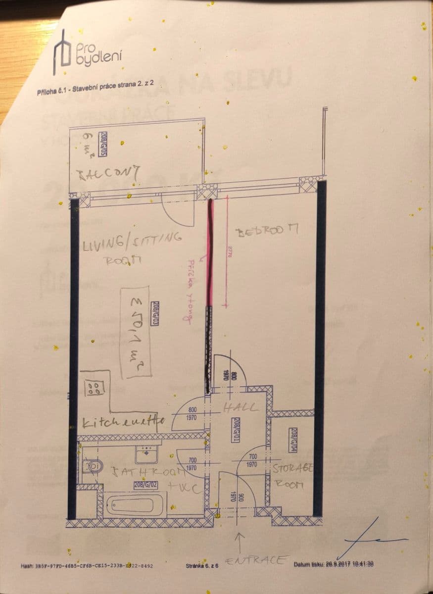 1 bedroom with open-plan kitchen flat to rent, 50 m², Klementova, Prague, Prague 1 bedroom with open-plan kitchen flat to rent, 50 m², Klementova, Prague, Prague
