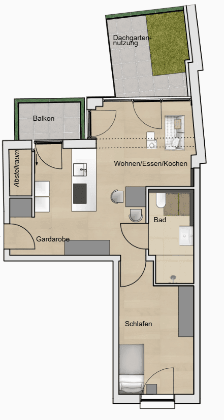 2 bedroom flat to rent, 62 m², Lerchenfeldstraße 28, München, Bavaria 2 bedroom flat to rent, 62 m², Lerchenfeldstraße 28, München, Bavaria