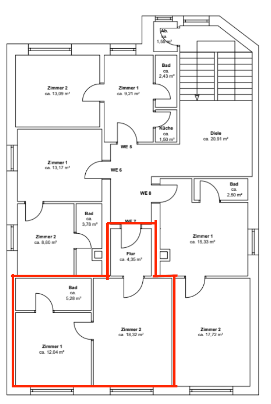 2 bedroom flat to rent, 35 m², Steinhammerstraße 109, Dortmund, North Rhine-Westphalia 2 bedroom flat to rent, 35 m², Steinhammerstraße 109, Dortmund, North Rhine-Westphalia