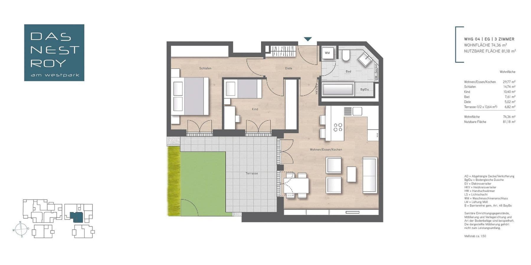 3 bedroom flat for sale, 75 m², Nestroystraße 13, München, Bavaria 3 bedroom flat for sale, 75 m², Nestroystraße 13, München, Bavaria