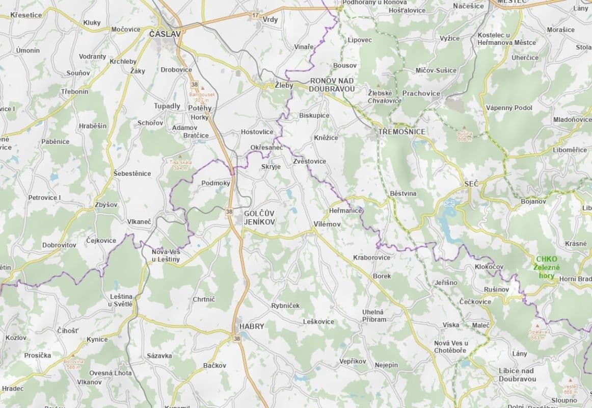 plot for sale, 11,681 m², Golčův Jeníkov, Vysočina Region plot for sale, 11,681 m², Golčův Jeníkov, Vysočina Region