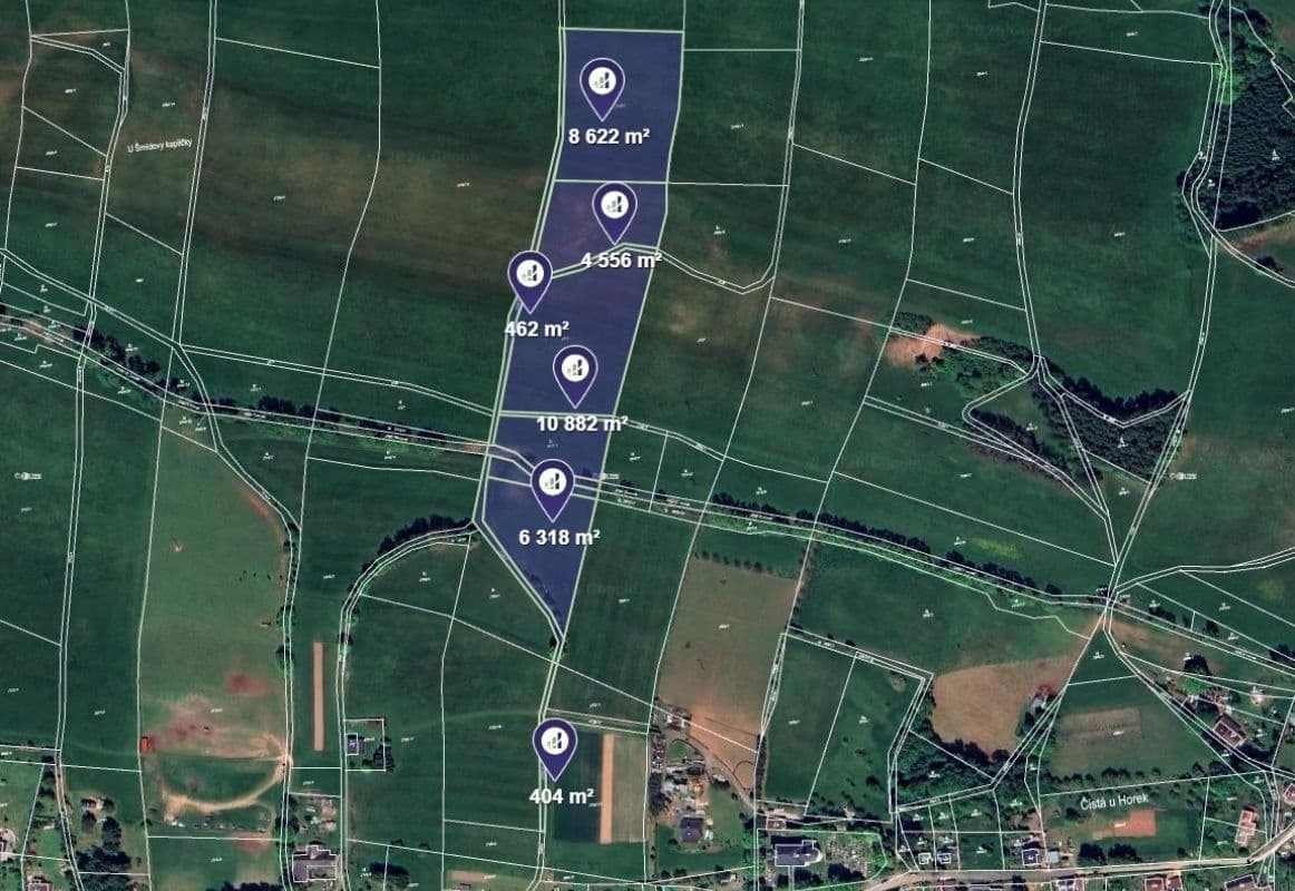 plot for sale, 31,244 m², Čistá u Horek, Liberecký Region plot for sale, 31,244 m², Čistá u Horek, Liberecký Region