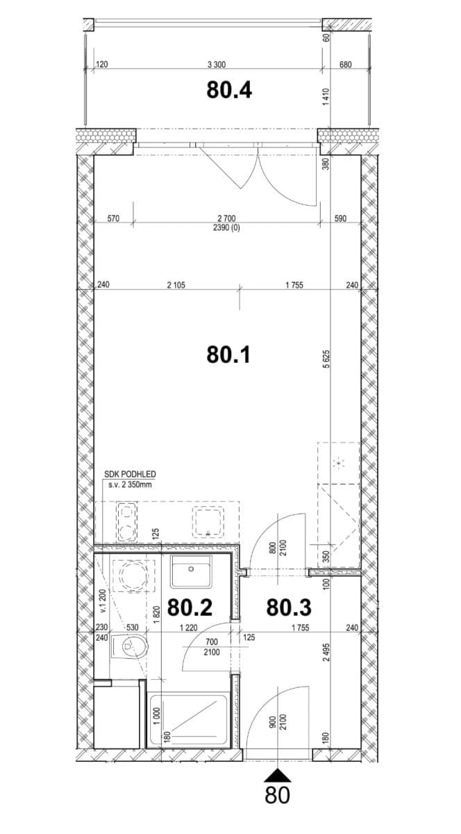 Studio flat to rent, 35 m², Bukačova, Prague, Prague Studio flat to rent, 35 m², Bukačova, Prague, Prague