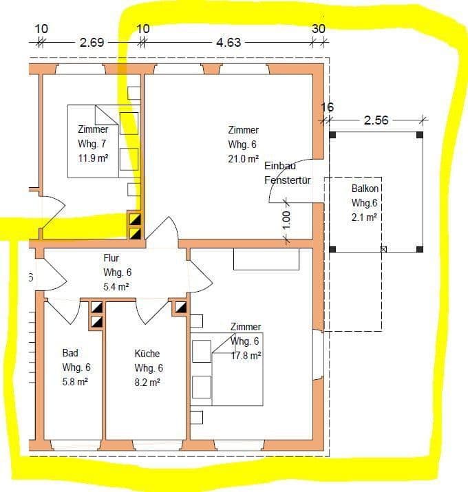 2 bedroom flat to rent, 60 m², Kargstr. 16, Augsburg, Bavaria 2 bedroom flat to rent, 60 m², Kargstr. 16, Augsburg, Bavaria
