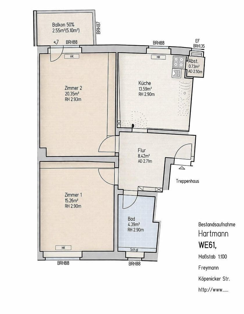 2 bedroom flat for sale, 66 m², Hartmannsweilerweg 3, Berlin, Berlin 2 bedroom flat for sale, 66 m², Hartmannsweilerweg 3, Berlin, Berlin