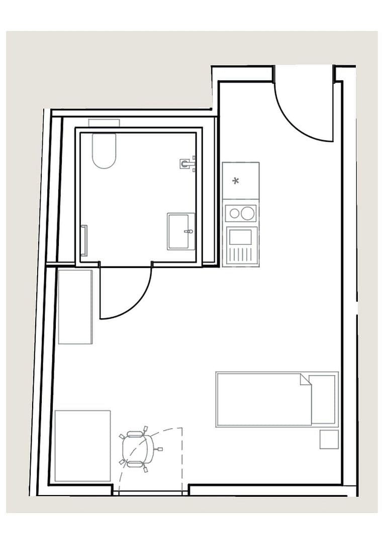 1 bedroom flat to rent, 26 m², Gabelsbergerstraße 20, Erlangen, Bavaria 1 bedroom flat to rent, 26 m², Gabelsbergerstraße 20, Erlangen, Bavaria
