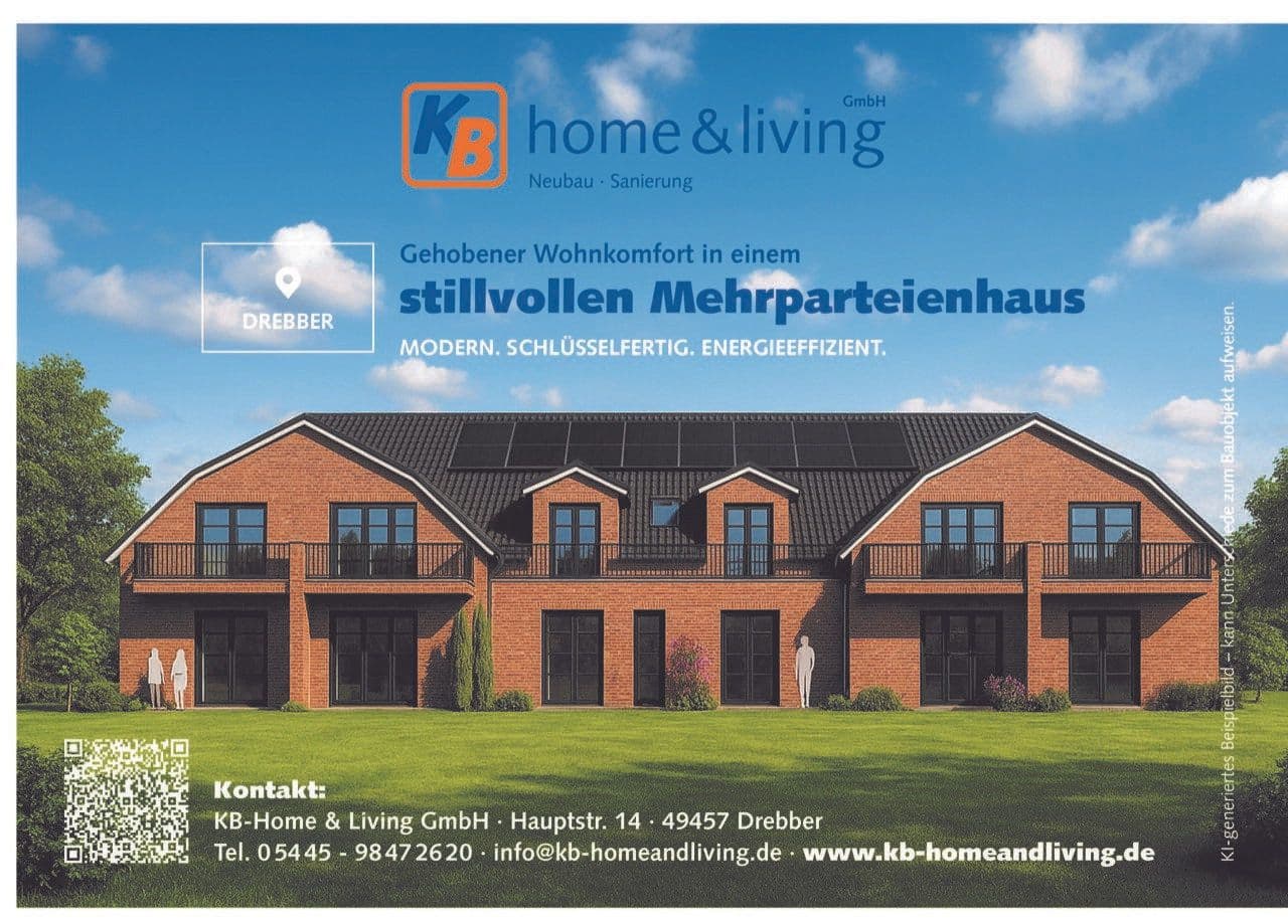 2 bedroom flat to rent, 68 m², Hauptstraße 44, Drebber, Lower Saxony 2 bedroom flat to rent, 68 m², Hauptstraße 44, Drebber, Lower Saxony