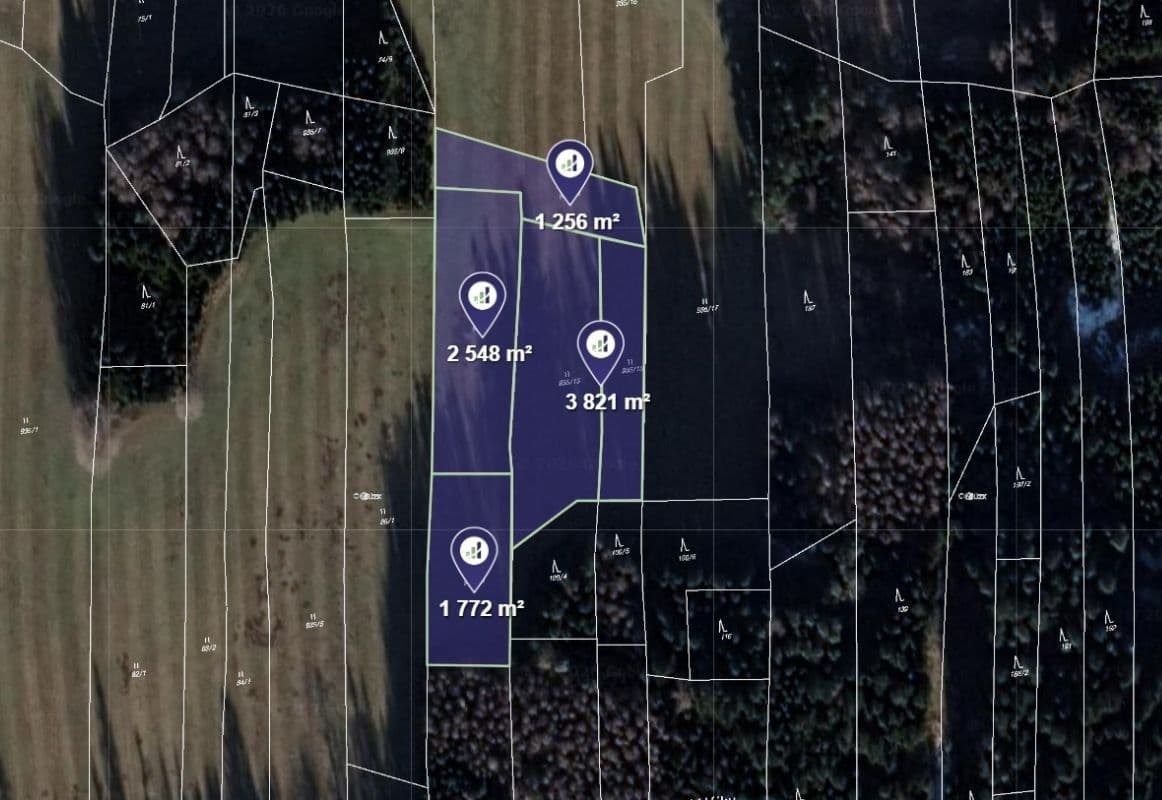 plot for sale, 62,226 m², Častrov, Vysočina Region plot for sale, 62,226 m², Častrov, Vysočina Region
