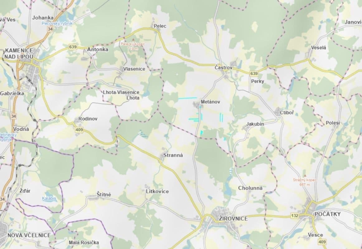 plot for sale, 62,226 m², Častrov, Vysočina Region plot for sale, 62,226 m², Častrov, Vysočina Region
