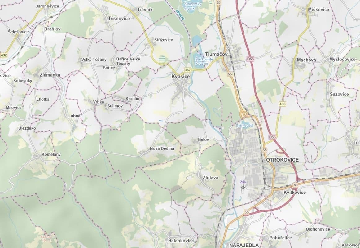 plot for sale, 557 m², Kvasice, Zlínský Region plot for sale, 557 m², Kvasice, Zlínský Region