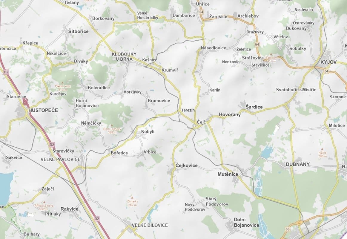 plot for sale, 1,012 m², Kobylí, Jihomoravský Region plot for sale, 1,012 m², Kobylí, Jihomoravský Region