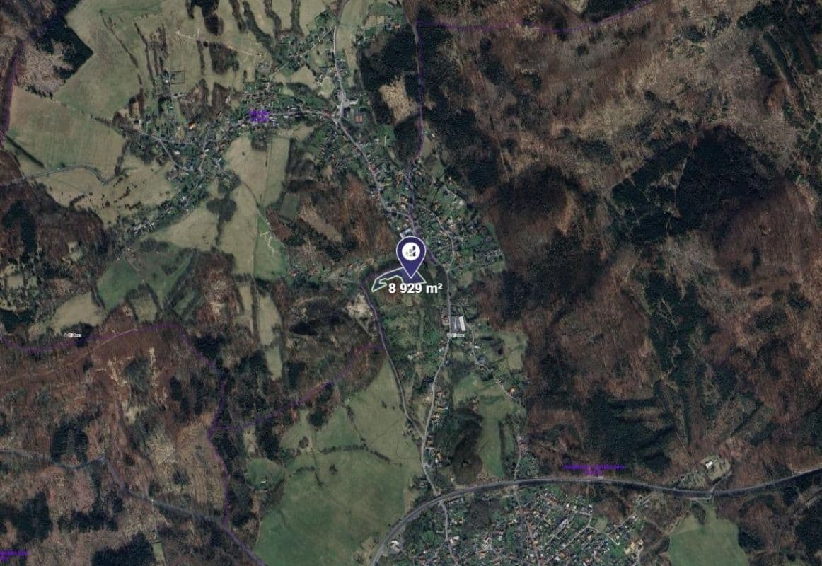 plot for sale, 7,441 m², Nový Bor, Liberecký Region plot for sale, 7,441 m², Nový Bor, Liberecký Region