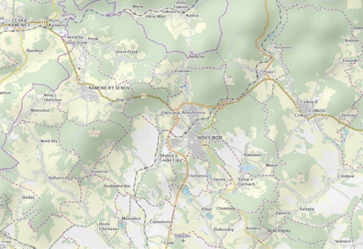 plot for sale, 7,441 m², Nový Bor, Liberecký Region plot for sale, 7,441 m², Nový Bor, Liberecký Region