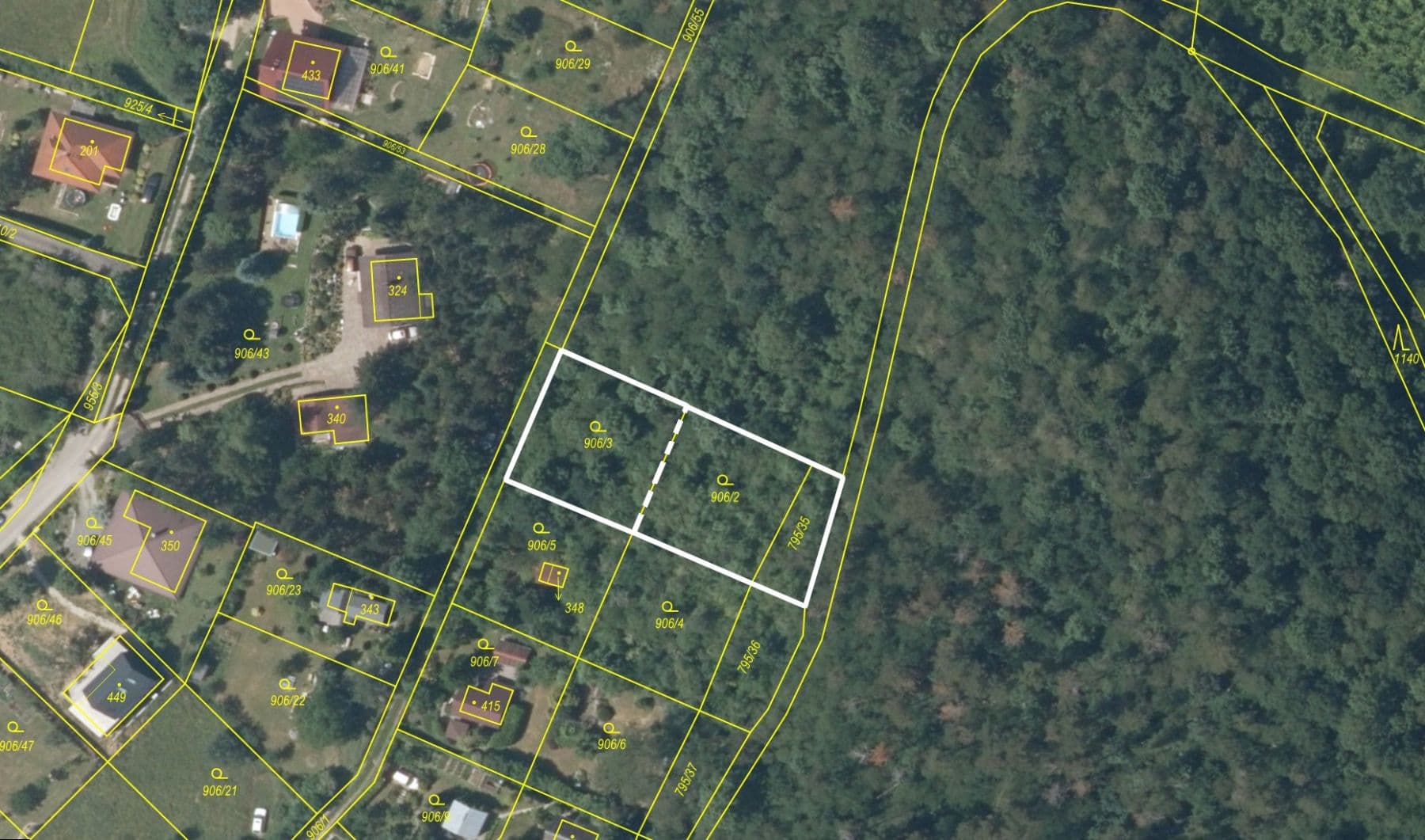 plot for sale, 511 m², Chodouň, Středočeský Region plot for sale, 511 m², Chodouň, Středočeský Region